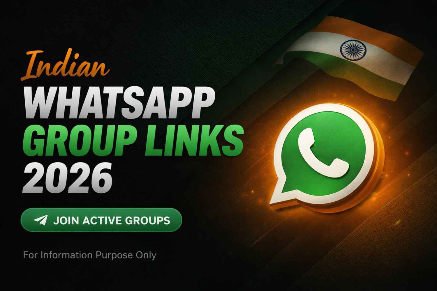 Indian WhatsApp Group Links 2026 – Join Latest & Active Groups Online
